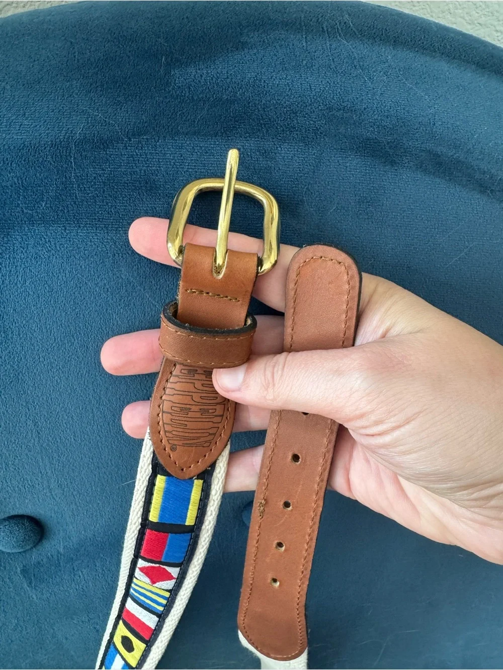 Zeppelin leather belt made in the USA